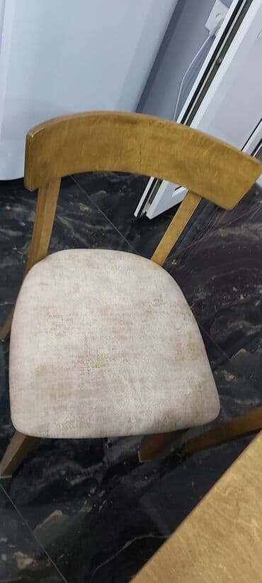 mətbəxt stol stulları: Mətbəx üçün, Yeni, Açılmayan, Dördbucaq masa, 4 stul — 2