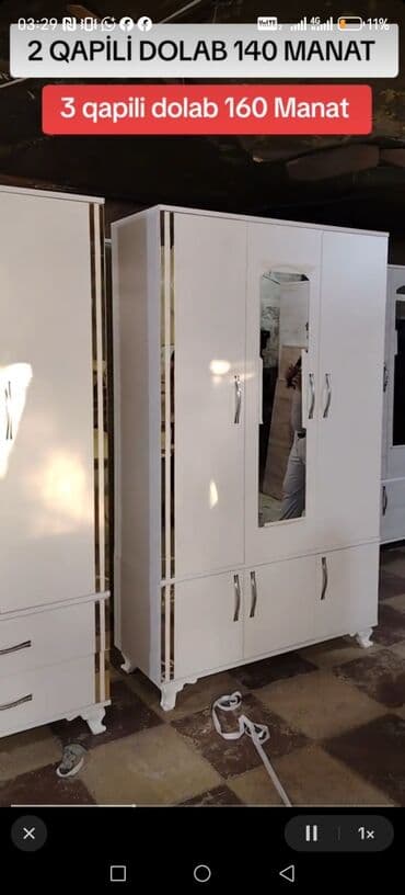 kombi ucun şkaf: Yeni, Açılan, 3 qapılı Düz dolab, Şifonyer, Rusiya — 9