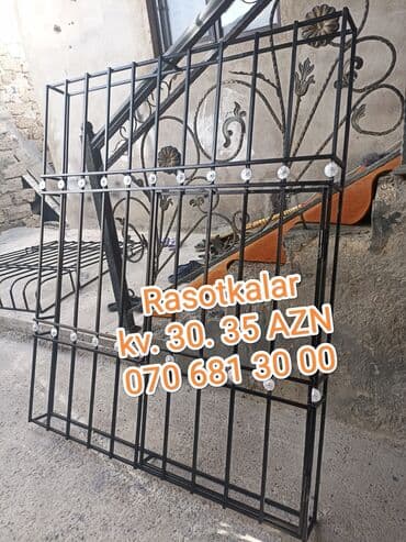 Dəmir Rasotkalar .Metal təhlükəsizlik torları evlərin, ofislərin