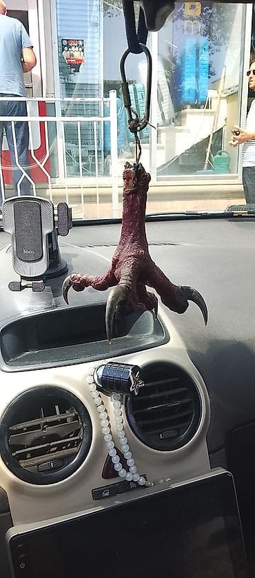 toy dekor: Məhsul: Avtomobil üçün asılqan – qurudulmuş quş pəncəsi aksesuarı — 5