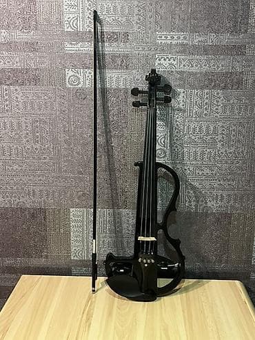 tuner: Elektron skripka seti – qara rəng - 4 simli elektrik skripka, modern — 2