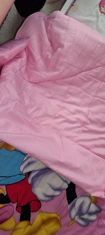 kompüterlər islenmis: Uşaq yorğanı – ikiüzlü, pambıq/parça əsaslı - Rəng: çəhrayı - Naxış — 2