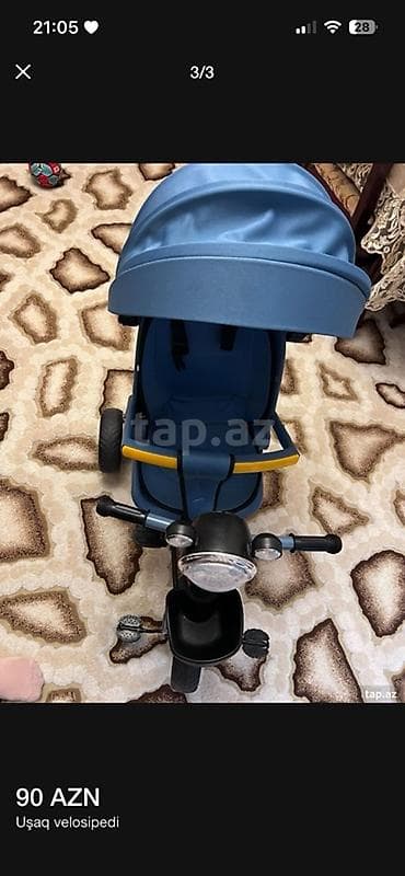 usaq velosipedləri: Uşaq üçtəkərli velosipedi
Yenidir, istifade olunmayıb

Qiymət: 80 AZN — 1