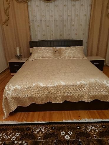 Yataq otağı mebel dəsti Tərkibi: - Iki nəfərlik çarpayı (yumru başlıq