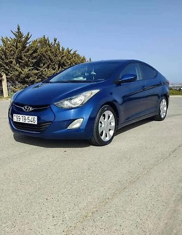 jeep az: Hyundai Elantra sedan (MD/5-ci nəsil), göy rəng. - Kuzov: 4 qapılı — 9