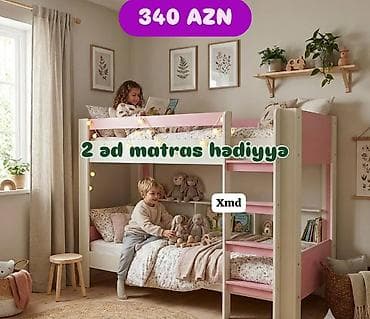 nerdivan: Oğlan və qız üçün, Çarpayı, Matras ilə, Siyirməsiz — 1