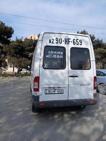 maşın model: Mercedes-Benz Sprinter yük mikroavtobusu - Korpus: Ağ rəng, hündür — 2