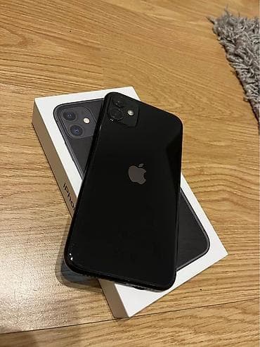 iphone 6 ucuz qiymete: IPhone 11, 64 GB, Qara, Face ID, Simsiz şarj, Sənədlərlə — 1