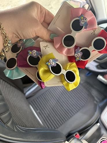 toy sacları: Uşaq saç aksesuarları dəsti - Yumşaq tüklü scrunchie rezinlər: ürək — 2