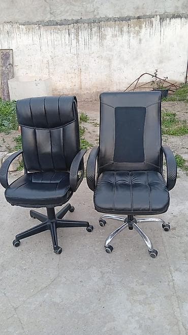 kreslo tek: Təkərli, Qolları tənzimlənmir, Süni dəri — 1