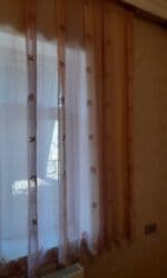 Pərdə və tüllər: İşlənmiş, Tül, rəng - Çəhrayı, Ünvandan götürmə, Ödənişli çatdırılma, Rayonlara çatdırılma — 1