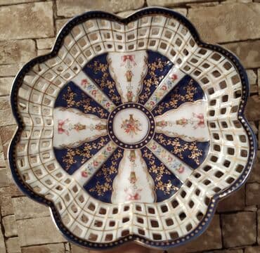 meyvə qablari: Meyvə-qabı,qədimi,kobalt,original qiyməti - 251azn — 1