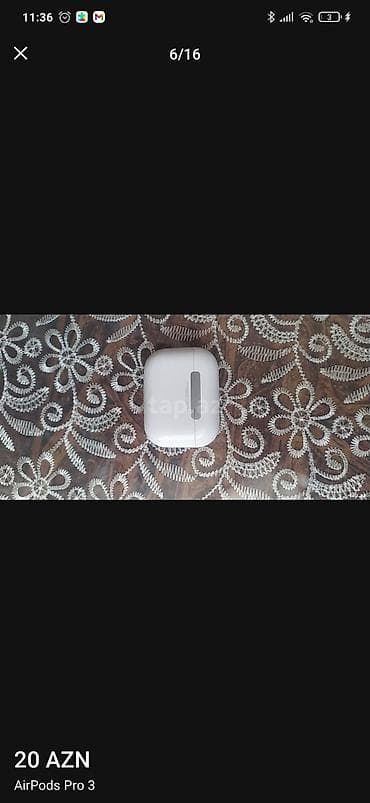 ipad 10 cu nesil: AirPods Pro 3 qulaqlıq Məhsulun xüsusiyyətləri: - Tam simsiz Airpods — 4