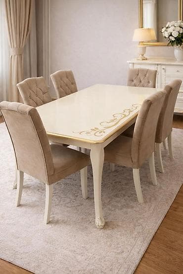 Masa + 6 stul Açlandir yaxşi vezyetdedir qiymeti 290 azn ünvan 20 ci — 2