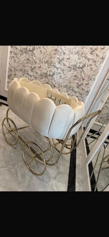 bulud: Şık dizaynlı beşik/arabacıq - Model: Retro uşaq arabası formalı beşik — 3