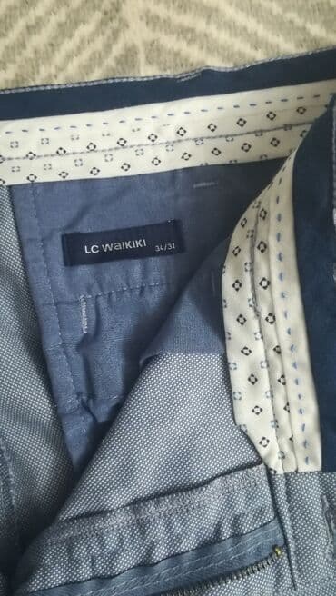 şalvar kişi üçün: LC Waikiki 34/31 ölçüde şalvar yay üçün. 59 manata alınıb. tep təzə — 1