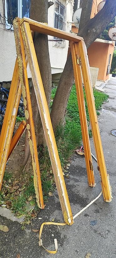qapi: Taxta şüşəli otaq qapıları - Material: təbii ağac (şam teksturası — 6