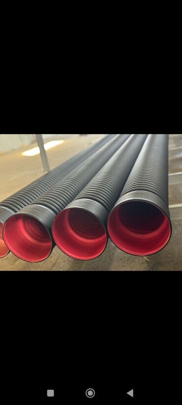 Kanalizasiya borusu, Qofralı, Plastik, 3 mm, Yeni