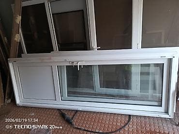 Məhəccərlər: PVC pəncərə və aksesuar dəsti - Ağ rəngli PVC pəncərə blokları — 5