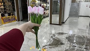 8 marta hediyye: Tülpan solmayan - Realistik görünüşlü, qat-qat ləçəkləri ilə pion — 3
