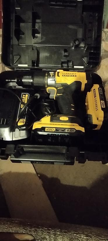 Инструменты: Stanley FatMax V20 18V Darbəli Matkap-Şurup qaynadan dəst - — 2