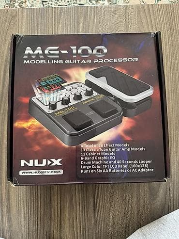 NUX ME-100 Gitar Prosessor İdeal vəziyyətdədir, heç bir probemi