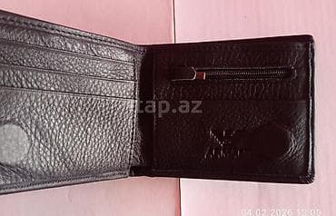 kişi geyimleri: Pulqabı, Təbii dəri, Yeni — 3