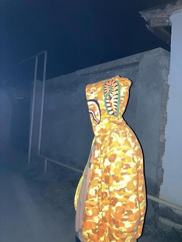 Толстовки: BAPE Shark Hoodie – narıncı kamuflyaj TAM ORGİNALDİ 150 AZN ALINIB — 4
