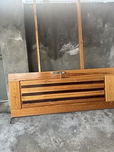 qapi bezekleri: Taxta qapı dəsti - Material: təbii ağac (şam tipli), lakla örtülmüş — 3