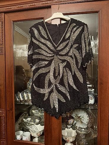 qadın paltoları: Qadın geyim dəsti və paltarlar 1) Qəhvəyi şifon 2 hissəli dəst - — 5