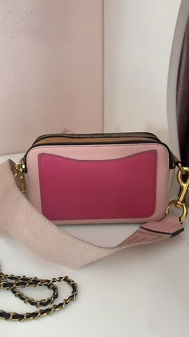 Marc Jacobs “Snapshot” çiyin çantası - Rənglər: açıq pudra-çəhrayı ön — 2