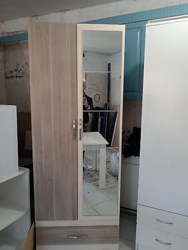 qapi satilir: Yeni, 2 qapılı, Siyirməli, Ağ, Digər material, Açılan, Düz dolab — 4