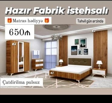 işləmiş taxt: *Yataq dəsti * 📌Sifarişlə hazırlanır yenidir 🌈Reng secimi var (isdeye — 3