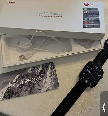 HK10 PRO-Z çoxfunksiyalı smart saat Xüsusiyyətlər: - 1.75” kvadrat