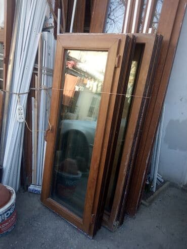 sumqayit plastik qapi pencere: İşlənmiş İkiqat şüşə paketi Plastik pəncərə, Еni: 80 sm, Uzunluğu: 156 sm — 9