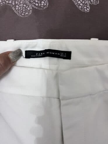 kişilər üçün xizək şalvarları: Şalvar, Zara, S (EU 36), rəng - Ağ — 4