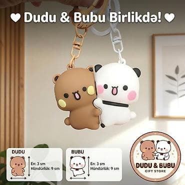 dəst cantalar: Dudu & Bubu açarlıq dəsti - İkili dizayn: şirin Dudu (qəhvəyi — 1