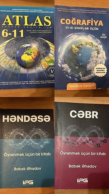 Atlas kontur xəritə,Coğrafiya – VI–XI siniflər üçün hazırlıq — 1