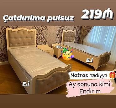 turhan matras: Yeni, Təknəfərlik çarpayı, Matras ilə — 1