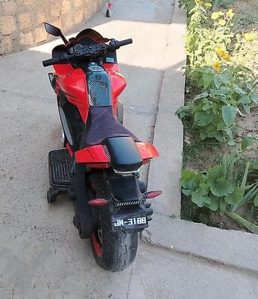 oyuncaq gitara: Uşaq üçün elektrikli motosiklet – sport dizayn. - Rəng: qırmızı/qara — 6