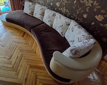 Qövs formalı geniş divan - Dizayn: Zərif qövs xəttli korpus, modern — 2