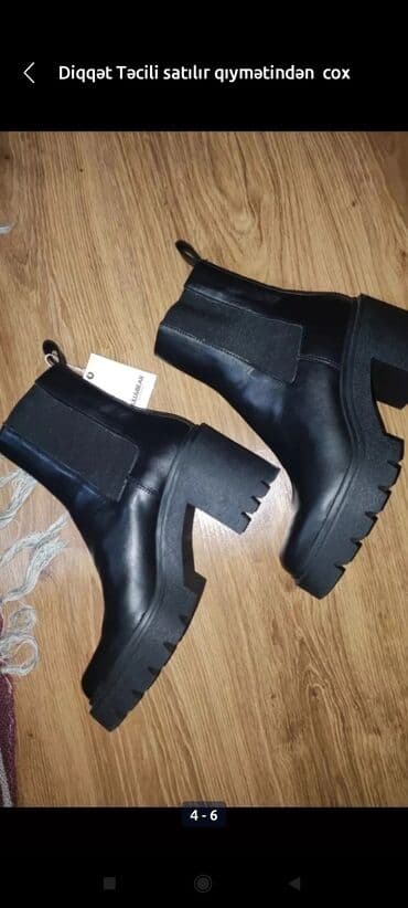 qış botları: Tommy Hilfiger, Ölçü: 38.5, rəng - Qara, İşlənmiş — 3