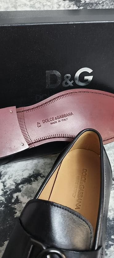 kişi ayaqabi: Кожаные туфли Итальянского бренда Dolce Gabbana. Размер 43. Made in — 8