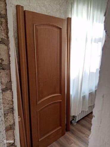 otaq qapisi: Məlumat: - İç qapı dəsti - Material: taxta əsaslı (palıd tonlarında — 1