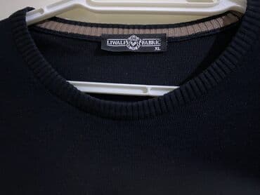 женские длинные майки: Мужской свитер, XL, цвет - Черный — 2