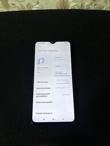Xiaomi 128 GB, rəng - Mavi, 
 Barmaq izi, Face ID — 3