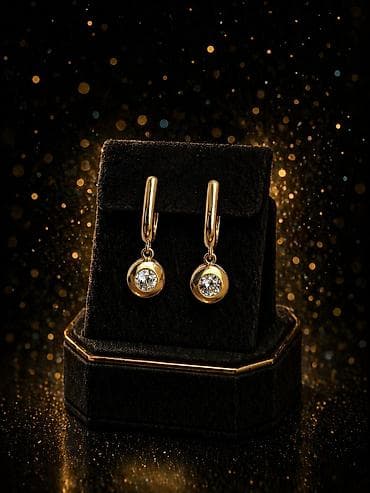 zergerlik: Sırğa, Cartier, Sarı qızıl, 585 Əyar, 3 g, Ünvandan götürmə — 9