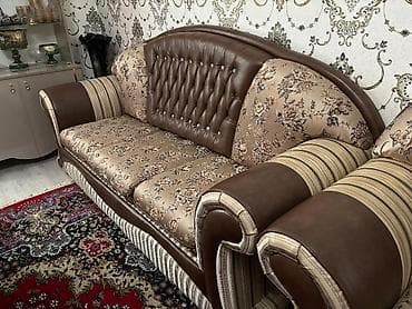 classic mebel: Klassik üslubda 3 hissədən ibarət yumşaq mebel dəsti - Tərkib: 3 — 3