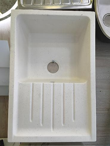 Qranit kompozit mətbəx lavabosu - Material: qranit kompozit (çizilmə