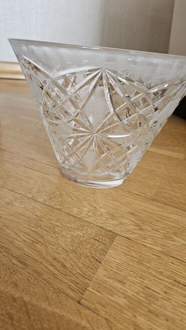 вазы керамические: Одна ваза, Хрусталь — 2